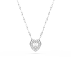 Thumbnail Image 1 of Swarovski x Ariana Grande Silver Tone & Crystal Heart Shaped Pendant