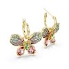 Thumbnail Image 2 of Swarovski Idyllia Gold Tone Multicoloured Crystal Pavé Butterfly Drop Earrings