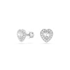 Thumbnail Image 2 of Swarovski x Ariana Grande Silver Tone & Crystal Heart Shaped Stud Earrings