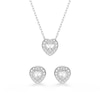 Thumbnail Image 1 of Swarovski x Ariana Grande Silver Tone Crystal Stud & Pendant Set