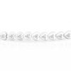 Thumbnail Image 2 of Sterling Silver 0.50ct Diamond Heart Shaped Tennis Bracelet