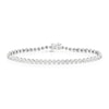 Thumbnail Image 1 of Sterling Silver 0.25ct Diamond Illusion Tennis Bracelet