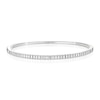 Thumbnail Image 1 of 9ct White Gold 0.59ct Diamond Baguette Cut Bangle