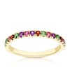 Thumbnail Image 1 of 9ct Yellow Gold Multi Gemstone Eternity Ring