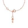 Thumbnail Image 1 of Michael Kors 14ct Rose Gold Plated Silver 7 Inch Kors Love Bracelet