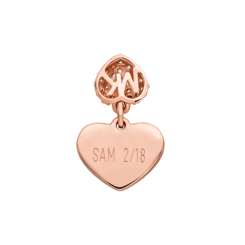 Michael Kors 14ct Rose Gold Plated Silver 7 Inch Kors Love Bracelet