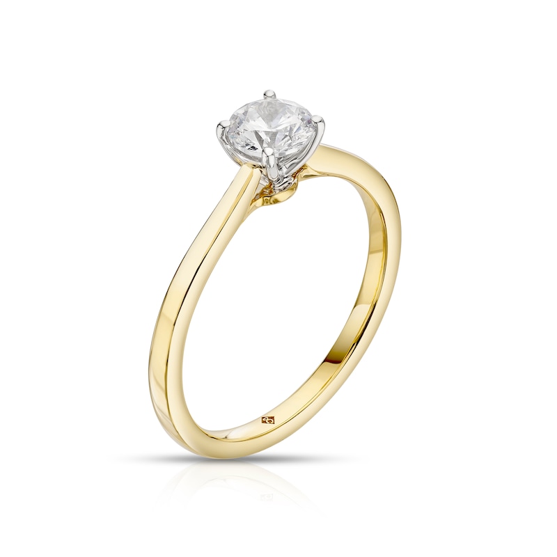 Main Image 2 of The Diamond Story 18ct Yellow Gold 0.50ct Diamond Solitaire Ring