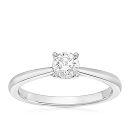 The Diamond Story Platinum 0.50ct Diamond Solitaire Ring