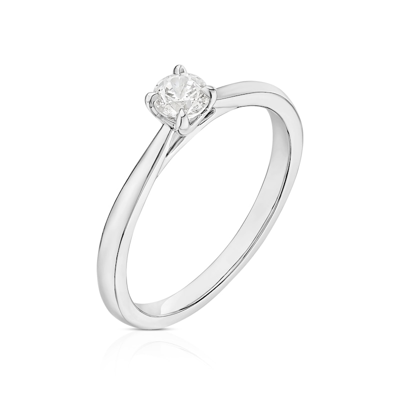 Main Image 2 of The Diamond Story Platinum 0.25ct Diamond Solitaire Ring