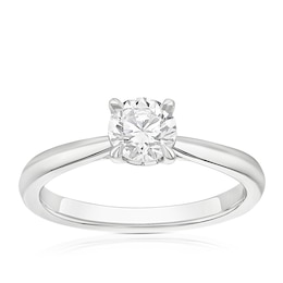 The Diamond Story Platinum 0.70ct Diamond Solitaire Ring