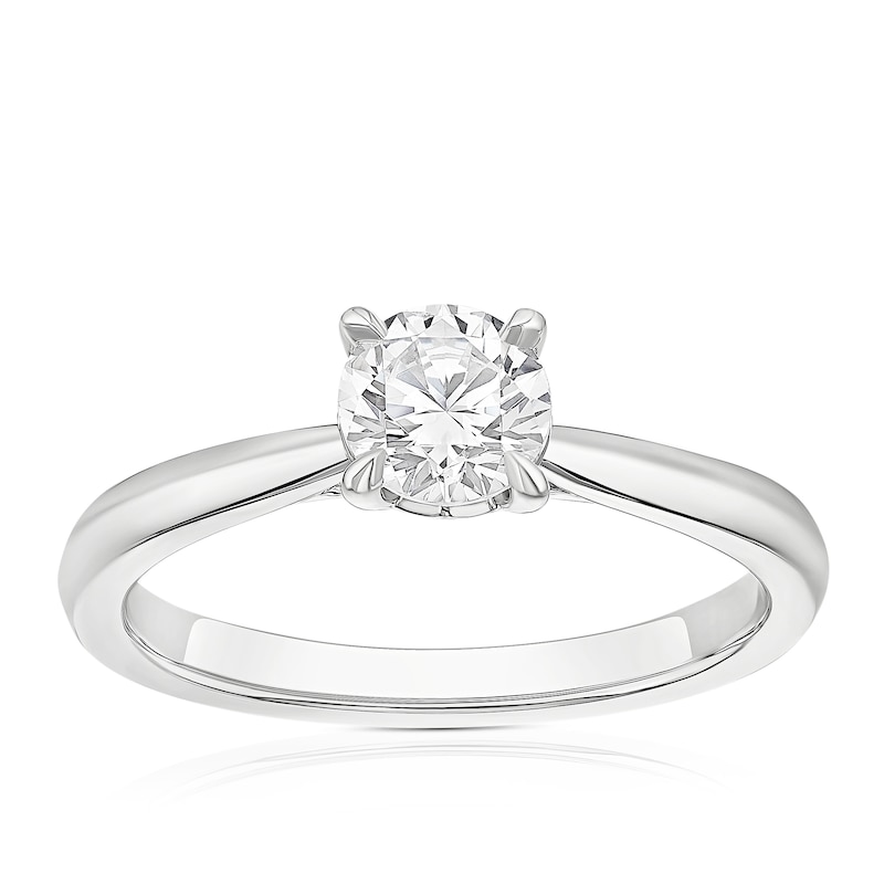 Main Image 1 of The Diamond Story Platinum 0.70ct Diamond Solitaire Ring