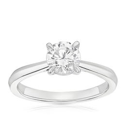 The Diamond Story Platinum 1ct Diamond Solitaire Ring