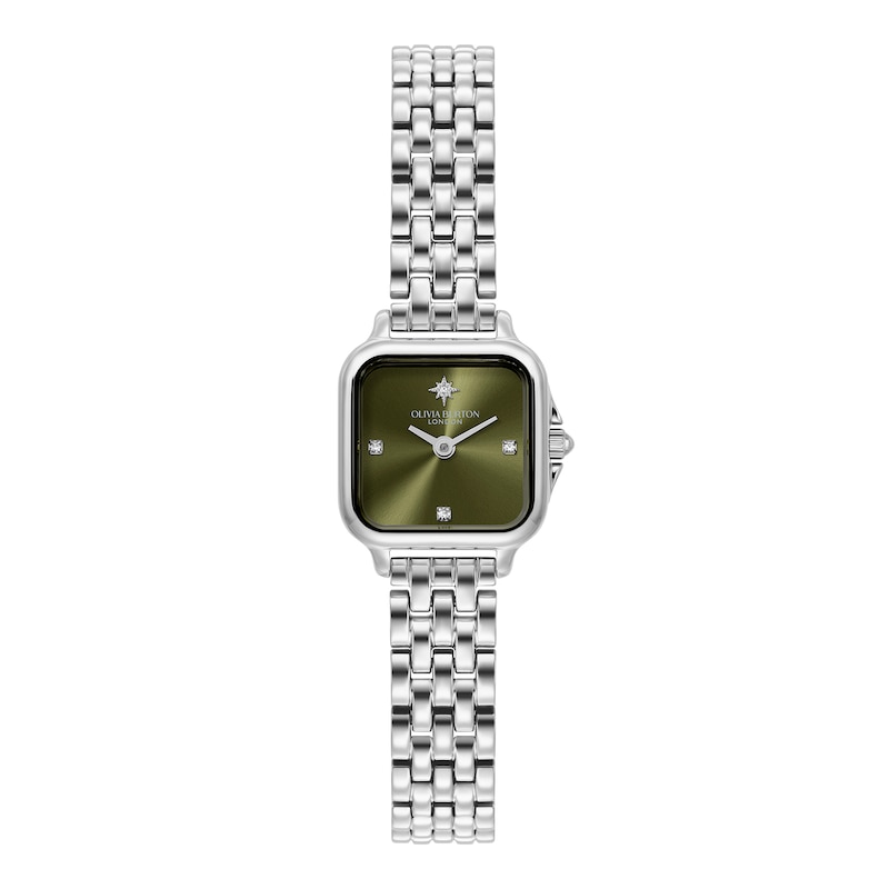 Main Image 1 of Olivia Burton Mini Grosvenor 20mm Stainless Steel Bracelet Watch