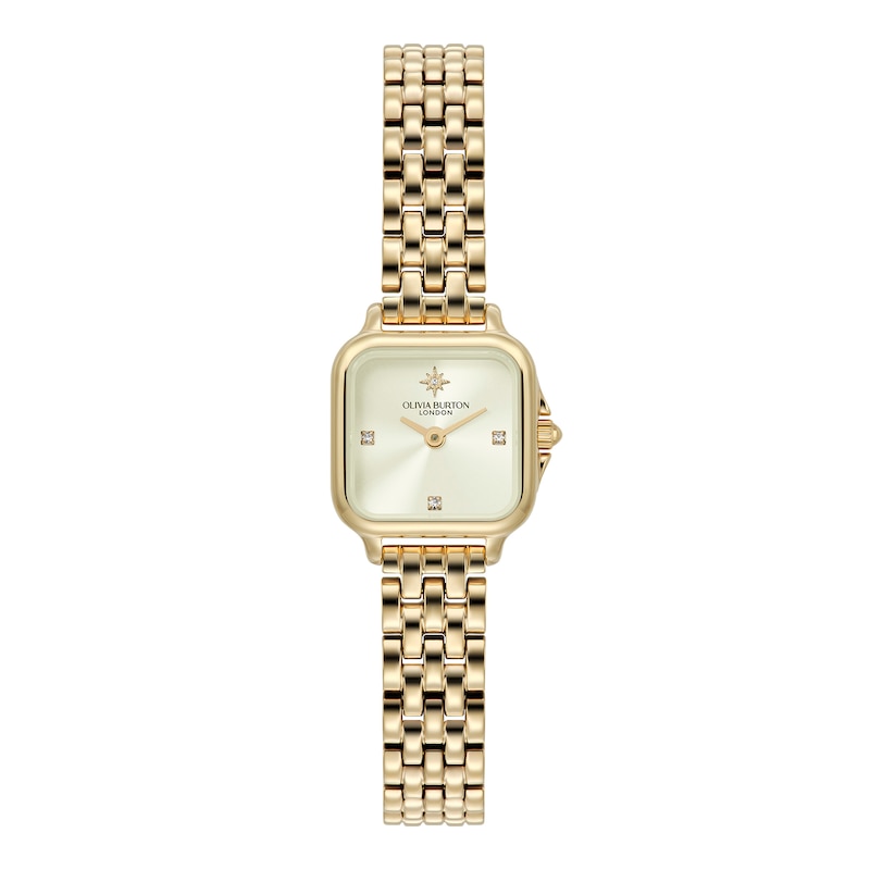 Main Image 1 of Olivia Burton Mini Grosvenor 20mm Light Yellow Gold IP Bracelet Watch