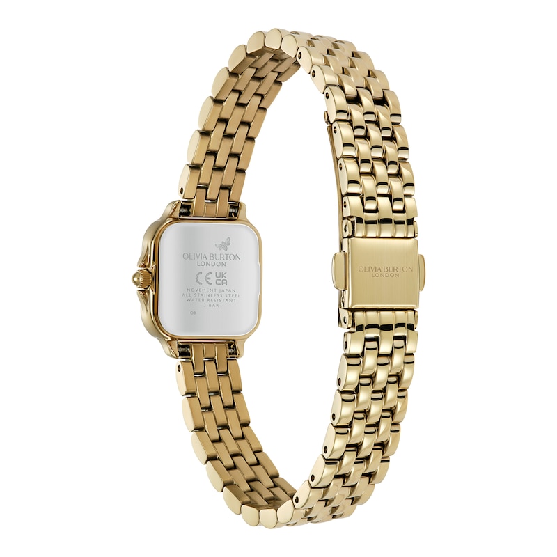 Main Image 5 of Olivia Burton Mini Grosvenor 20mm Light Yellow Gold IP Bracelet Watch