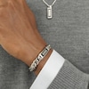 Thumbnail Image 4 of BOSS Kassy Men's Emblem Stainless Steel & Black Enamel ID Bracelet