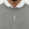 Thumbnail Image 5 of BOSS Kassy Men's Stainless Steel & Black Enamel Emblem Pendant Necklace