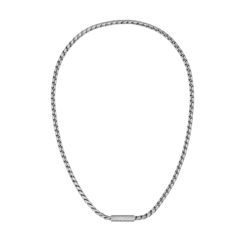 Main Image 1 of BOSS Doran Men's Stainless Steel Braided Necklace