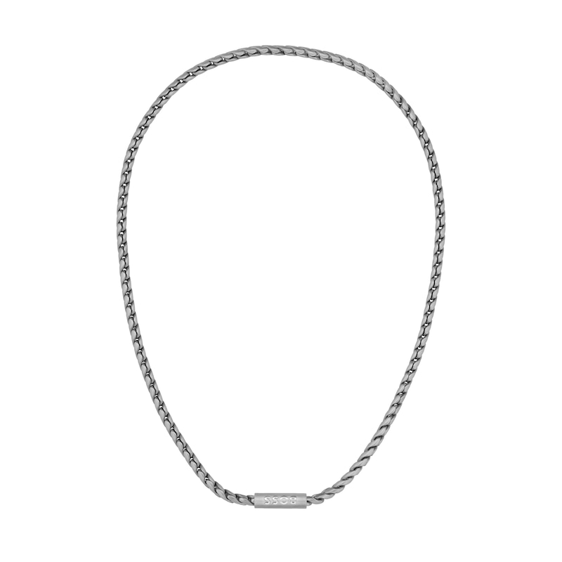 Main Image 2 of BOSS Doran Men's Stainless Steel Braided Necklace