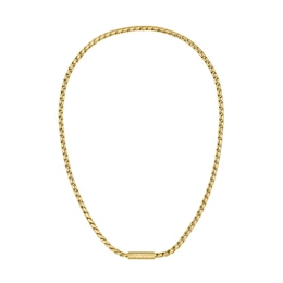 BOSS Doran Men's Light Yellow Gold IP Necklace