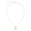 Thumbnail Image 2 of BOSS Live Ladies' Gold IP & Crystal Circular Pendant Necklace