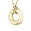 Thumbnail Image 3 of BOSS Live Ladies' Gold IP & Crystal Circular Pendant Necklace