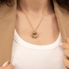 Thumbnail Image 5 of BOSS Live Ladies' Gold IP & Crystal Circular Pendant Necklace