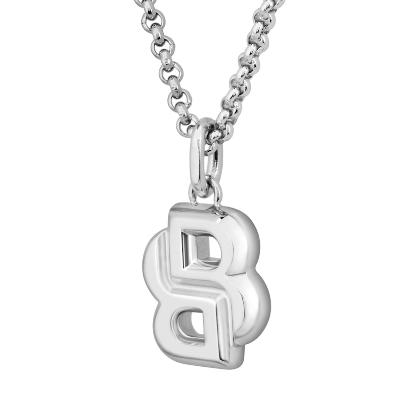 Main Image 2 of BOSS Double B Ladies' Petit Stainless Steel 18+2" Pendant Necklace