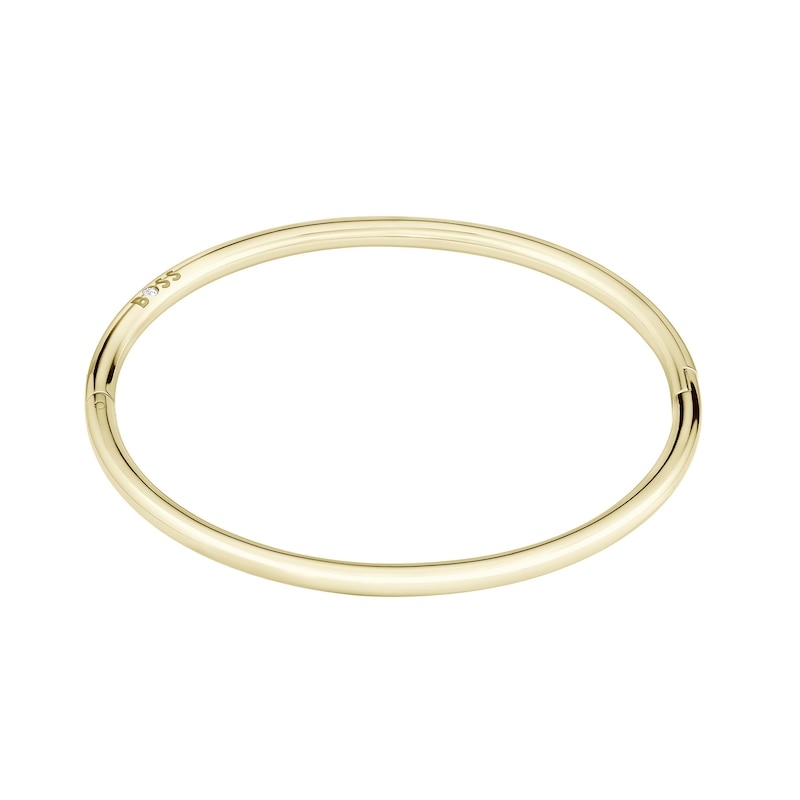 Main Image 1 of BOSS Live Ladies' Gold IP Logo Bangle