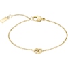 Thumbnail Image 2 of BOSS Double B Ladies' Petit Light Yellow Gold IP 6.3+1&quot; Chain Bracelet