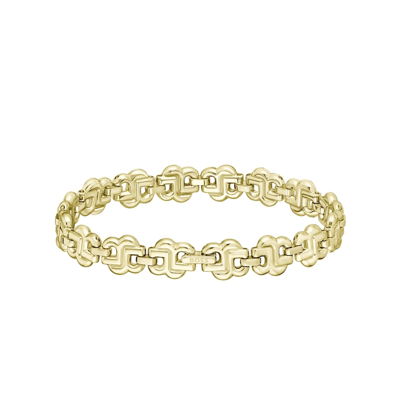 Main Image 2 of BOSS Double B Ladies' Light Gold IP 6.7&quot; Strand Bracelet