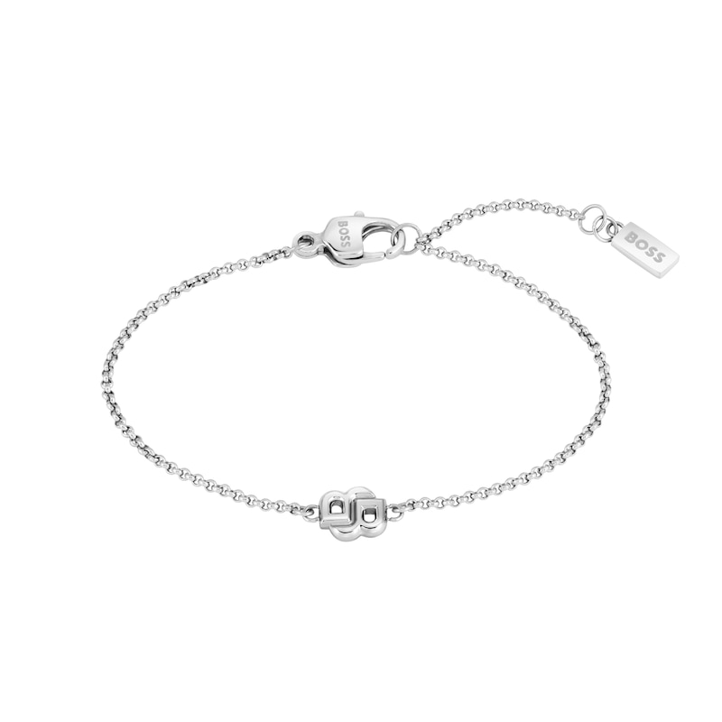 Main Image 1 of BOSS Double B Ladies' Petit Stainless Steel 6.3+1&quot; Bracelet