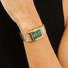 Thumbnail Image 4 of BOSS Lucy Ladies' Green Dial & Light Gold Tone IP Tank Watch