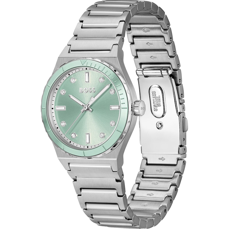 Main Image 2 of BOSS Candor Sport 32mm Ladies' Green Dial & Stainless Steel Watch