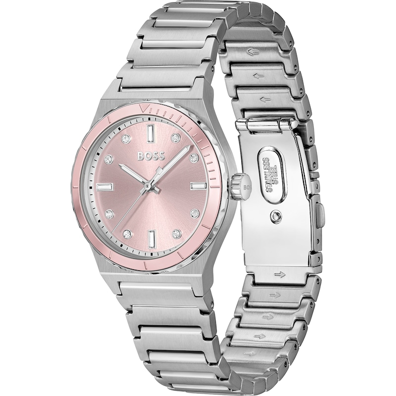 Main Image 2 of BOSS Candor Sport 32mm Ladies' Pink Dial & Stainless Steel Watch