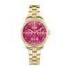 Thumbnail Image 1 of BOSS Sage Sport 34mm Fuchsia Pink Dial & Light Yellow Gold Tone IP Bracelet Watch