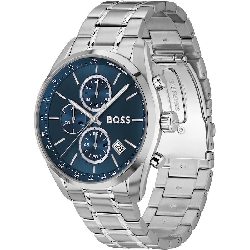 Main Image 2 of BOSS Grand Prix 44mm Men's Blue Dial & Stainless Steel Watch