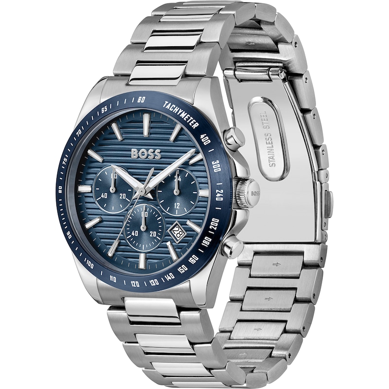 Main Image 2 of BOSS Strike 41mm Chronograph Men's Blue Dial & Stainless Steel Watch