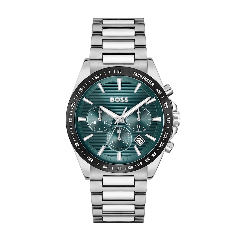 Main Image 1 of BOSS Strike 41mm Chronograph Men's Teal Dial & Stainless Steel Watch