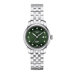 Tissot Le Locle 29mm Automatic Lady Diamond Green Dial & Stainless Steel Watch