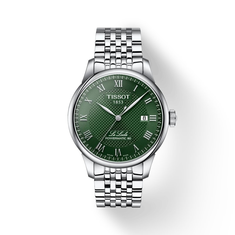 Main Image 1 of Tissot Le Locle Powermatic 80 39mm Green Dial & Stainless Steel Bracelet Watch