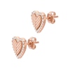 Thumbnail Image 1 of Emporio Armani Rose Gold Tone Sterling Silver & CZ Heart Shaped Stud Earrings