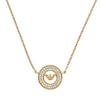 Thumbnail Image 1 of Emporio Armani Gold Tone 14&quot; Cubic Zirconia Round Pendant Necklace