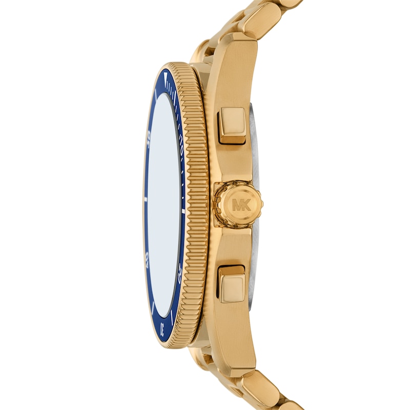 Main Image 3 of Michael Kors Maritime Men's Blue Dial & Gold Tone Bracelet Watch