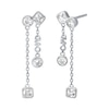 Thumbnail Image 1 of Michael Kors Brillance Sterling Silver & Cubic Zirconia Bezel Set Drop Earrings