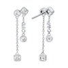 Thumbnail Image 2 of Michael Kors Brillance Sterling Silver & Cubic Zirconia Bezel Set Drop Earrings