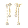 Thumbnail Image 1 of Michael Kors Brillance 14ct Gold Plated & Cubic Zirconia Bezel Set Drop Earrings