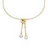 Thumbnail Image 2 of Michael Kors Brillance 14ct Gold Plated & Cubic Zirconia Bezel Set Bolo Bracelet