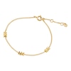 Thumbnail Image 1 of Michael Kors Premium 14ct Gold Plated 6.2&quot; MK Station Bracelet