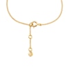 Thumbnail Image 2 of Michael Kors Premium 14ct Gold Plated 6.2&quot; MK Station Bracelet